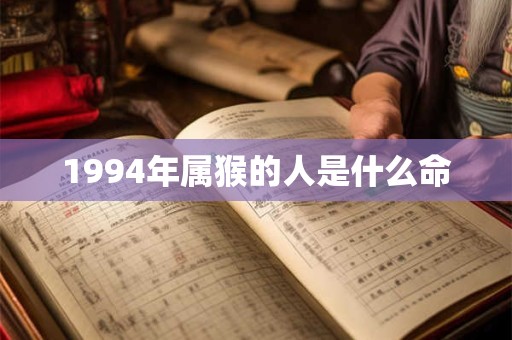 1994年属猴的人是什么命