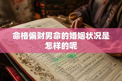 命格偏财男命的婚姻状况是怎样的呢