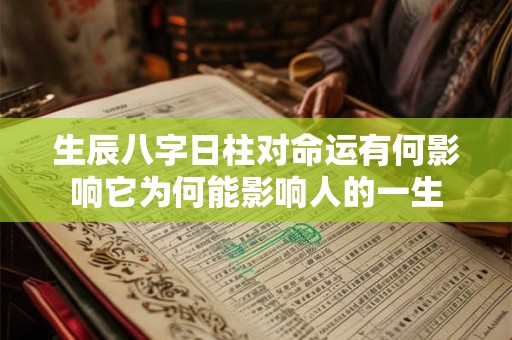 生辰八字日柱对命运有何影响它为何能影响人的一生