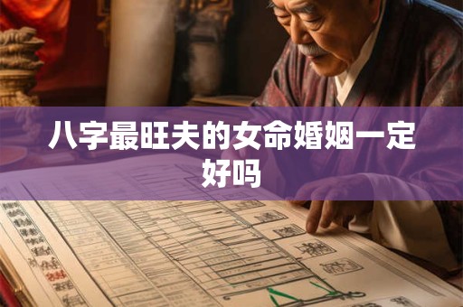 八字最旺夫的女命婚姻一定好吗