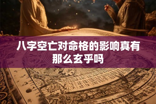 八字空亡对命格的影响真有那么玄乎吗