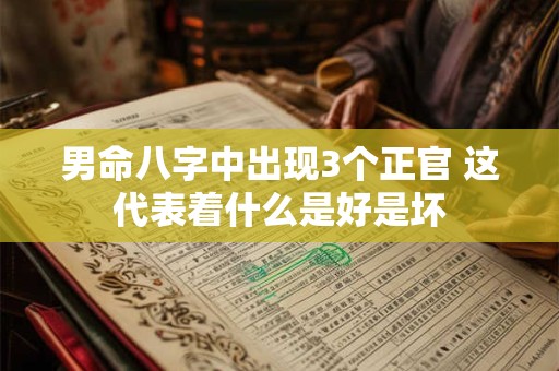 男命八字中出现3个正官 这代表着什么是好是坏