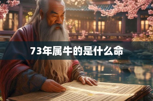 73年属牛的是什么命 73年属牛的是什么命