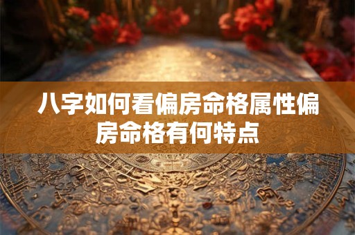 八字如何看偏房命格属性偏房命格有何特点