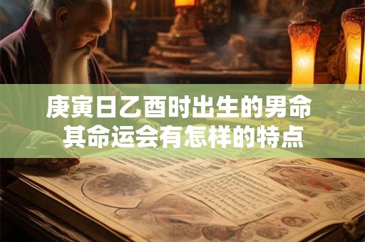 庚寅日乙酉时出生的男命 其命运会有怎样的特点