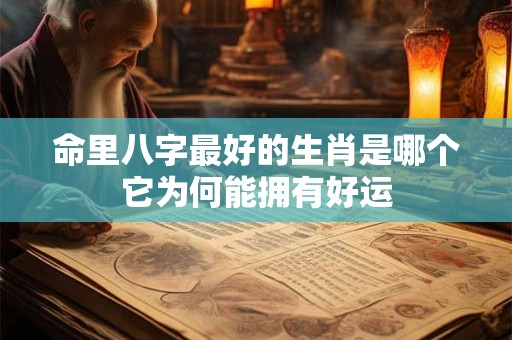 命里八字最好的生肖是哪个它为何能拥有好运