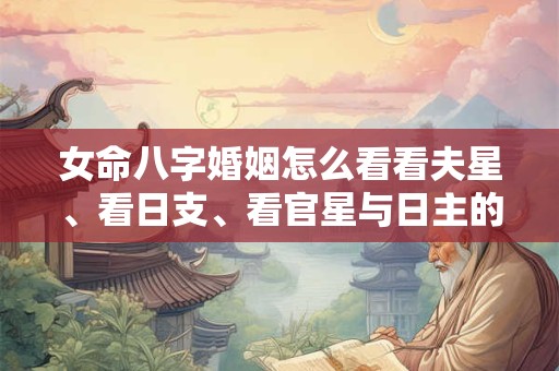 女命八字婚姻怎么看看夫星、看日支、看官星与日主的关系