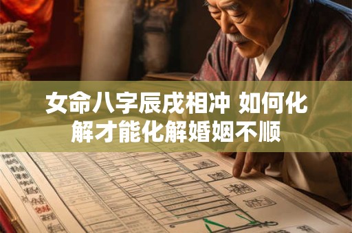 女命八字辰戌相冲 如何化解才能化解婚姻不顺