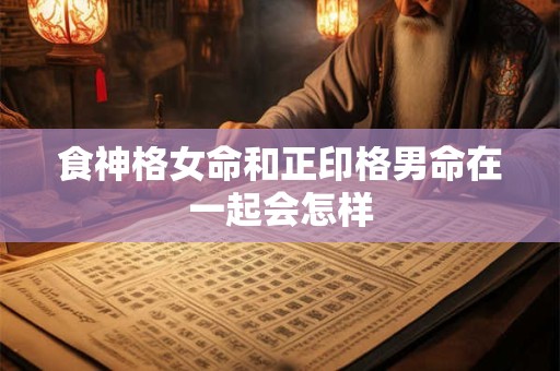 食神格女命和正印格男命在一起会怎样