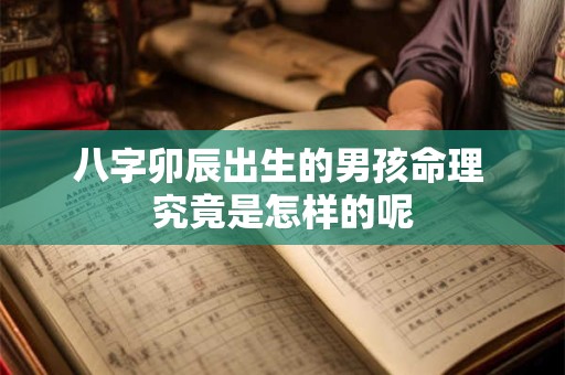 详细阅读:八字卯辰出生的男孩命理 究竟是怎样的呢 八字卯辰出生的男孩命理 究竟是怎样的呢