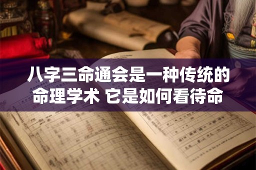 八字三命通会是一种传统的命理学术 它是如何看待命运和人生的呢