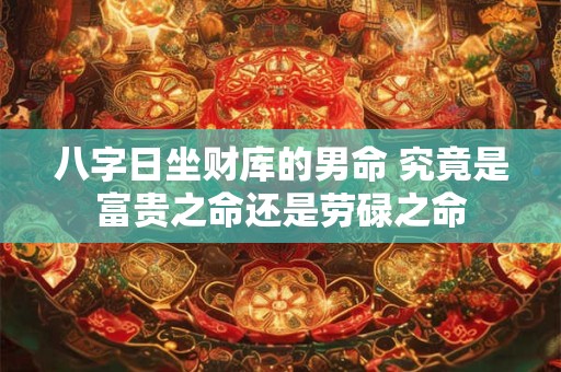 八字日坐财库的男命 究竟是富贵之命还是劳碌之命