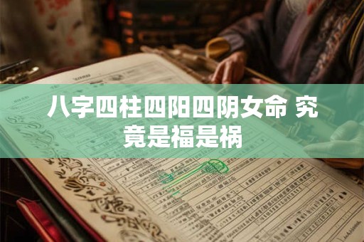 八字四柱四阳四阴女命 究竟是福是祸