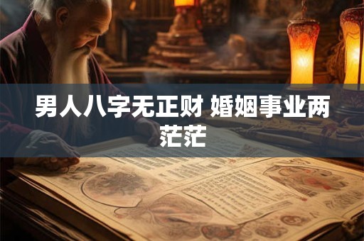 男人八字无正财 婚姻事业两茫茫 男人八字无正财 婚姻事业两茫茫