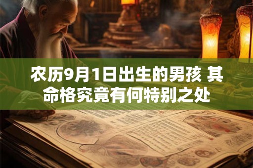农历9月1日出生的男孩 其命格究竟有何特别之处
