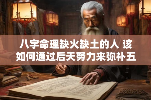 八字命理缺火缺土的人 该如何通过后天努力来弥补五行不足呢