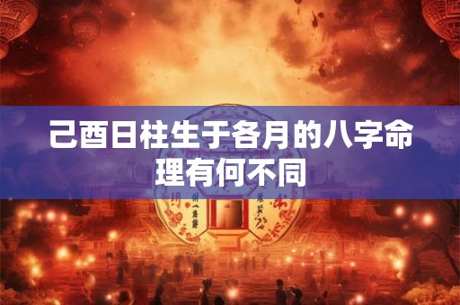 己酉日柱生于各月的八字命理有何不同
