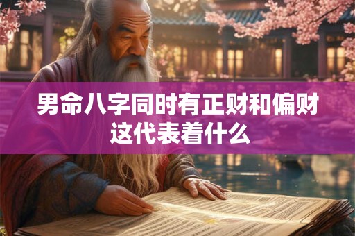 男命八字同时有正财和偏财 这代表着什么