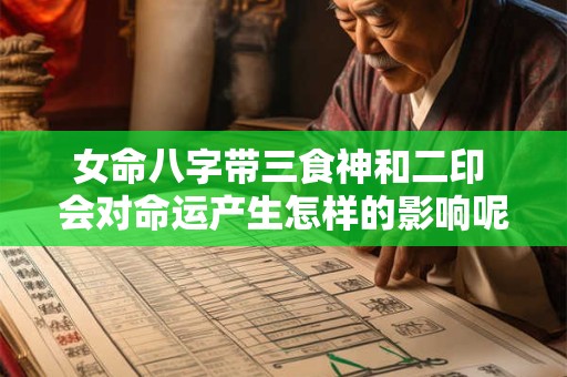 女命八字带三食神和二印 会对命运产生怎样的影响呢