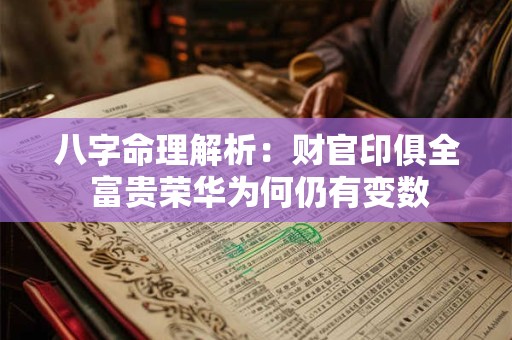 八字命理解析：财官印俱全 富贵荣华为何仍有变数
