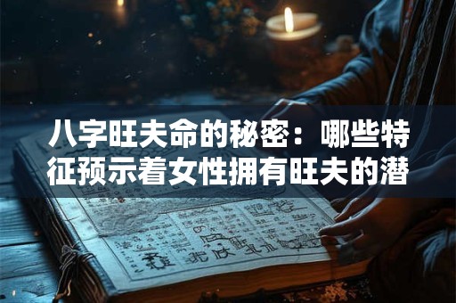 八字旺夫命的秘密：哪些特征预示着女性拥有旺夫的潜力