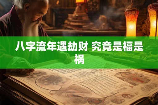 八字流年遇劫财 究竟是福是祸