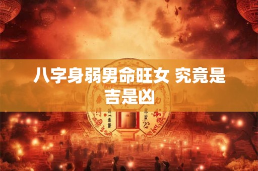 八字身弱男命旺女 究竟是吉是凶