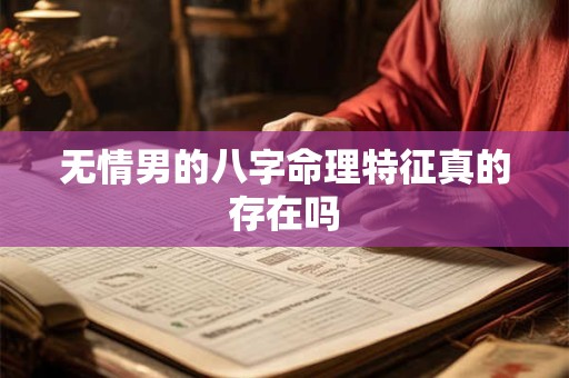 无情男的八字命理特征真的存在吗