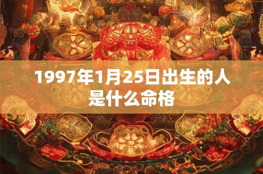 1997年1月25日出生的人是什么命格