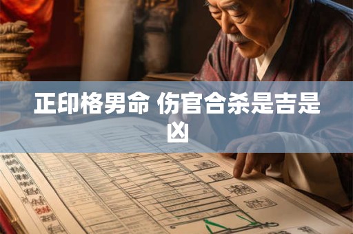 正印格男命 伤官合杀是吉是凶