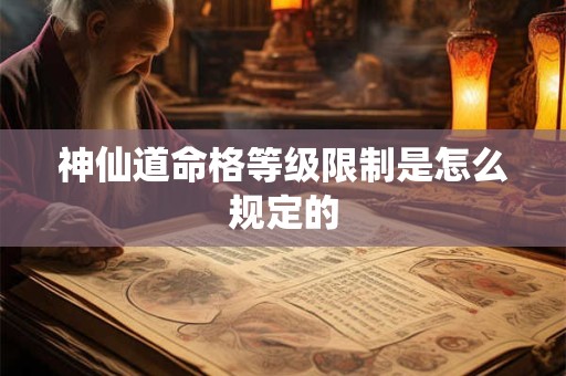 神仙道命格等级限制是怎么规定的