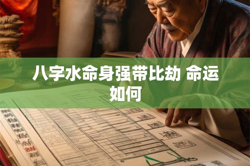 八字水命身强带比劫 命运如何
