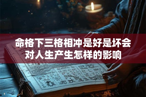 命格下三格相冲是好是坏会对人生产生怎样的影响