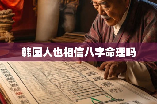 韩国人也相信八字命理吗