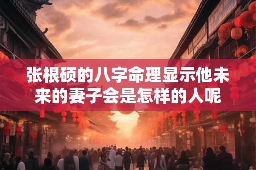张根硕的八字命理显示他未来的妻子会是怎样的人呢