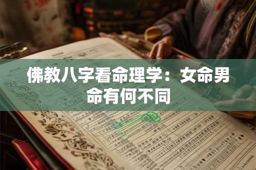 佛教八字看命理学：女命男命有何不同