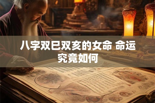八字双巳双亥的女命 命运究竟如何