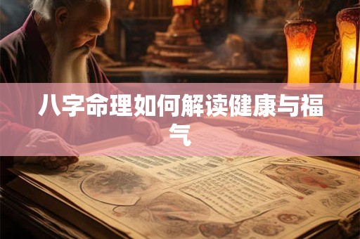 八字命理如何解读健康与福气 八字命理如何解读健康与福气