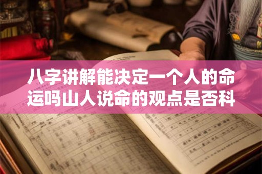 八字讲解能决定一个人的命运吗山人说命的观点是否科学