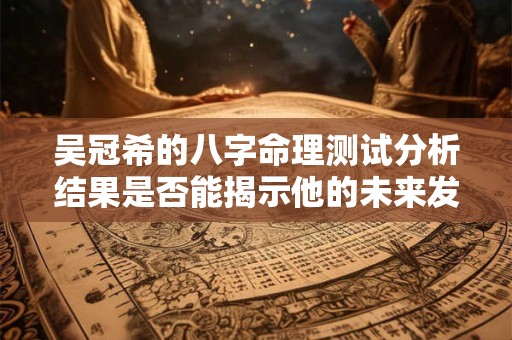 吴冠希的八字命理测试分析结果是否能揭示他的未来发展