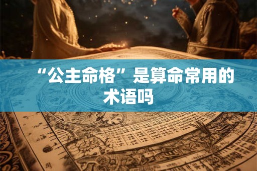 “公主命格”是算命常用的术语吗