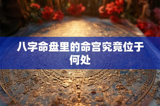 八字命盘里的命宫究竟位于何处