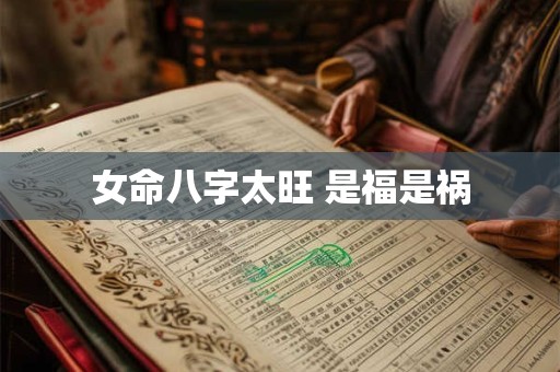 女命八字太旺 是福是祸