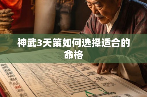 神武3天策如何选择适合的命格