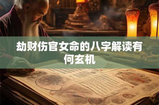 劫财伤官女命的八字解读有何玄机