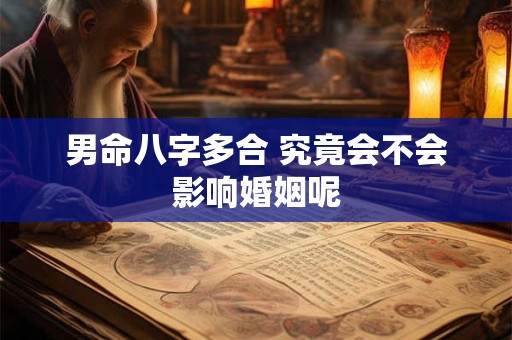 男命八字多合 究竟会不会影响婚姻呢
