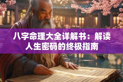 八字命理大全详解书：解读人生密码的终极指南