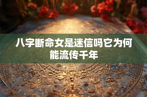 八字断命女是迷信吗它为何能流传千年