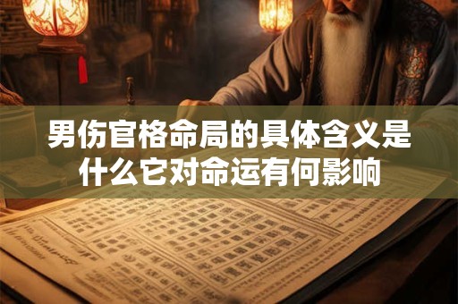 男伤官格命局的具体含义是什么它对命运有何影响