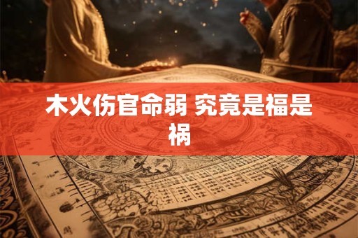 木火伤官命弱 究竟是福是祸